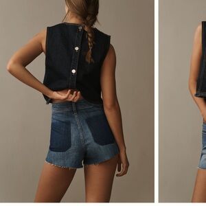 Anthropologie Pilcro Midrise Denim Shorts
